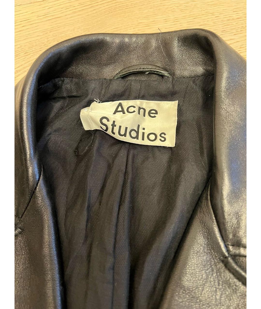 ACNE STUDIOS Черная кожаная куртка, фото 3