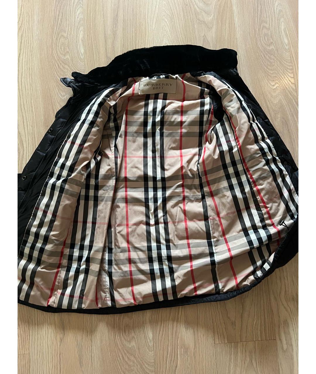BURBERRY Черный пуховик, фото 3