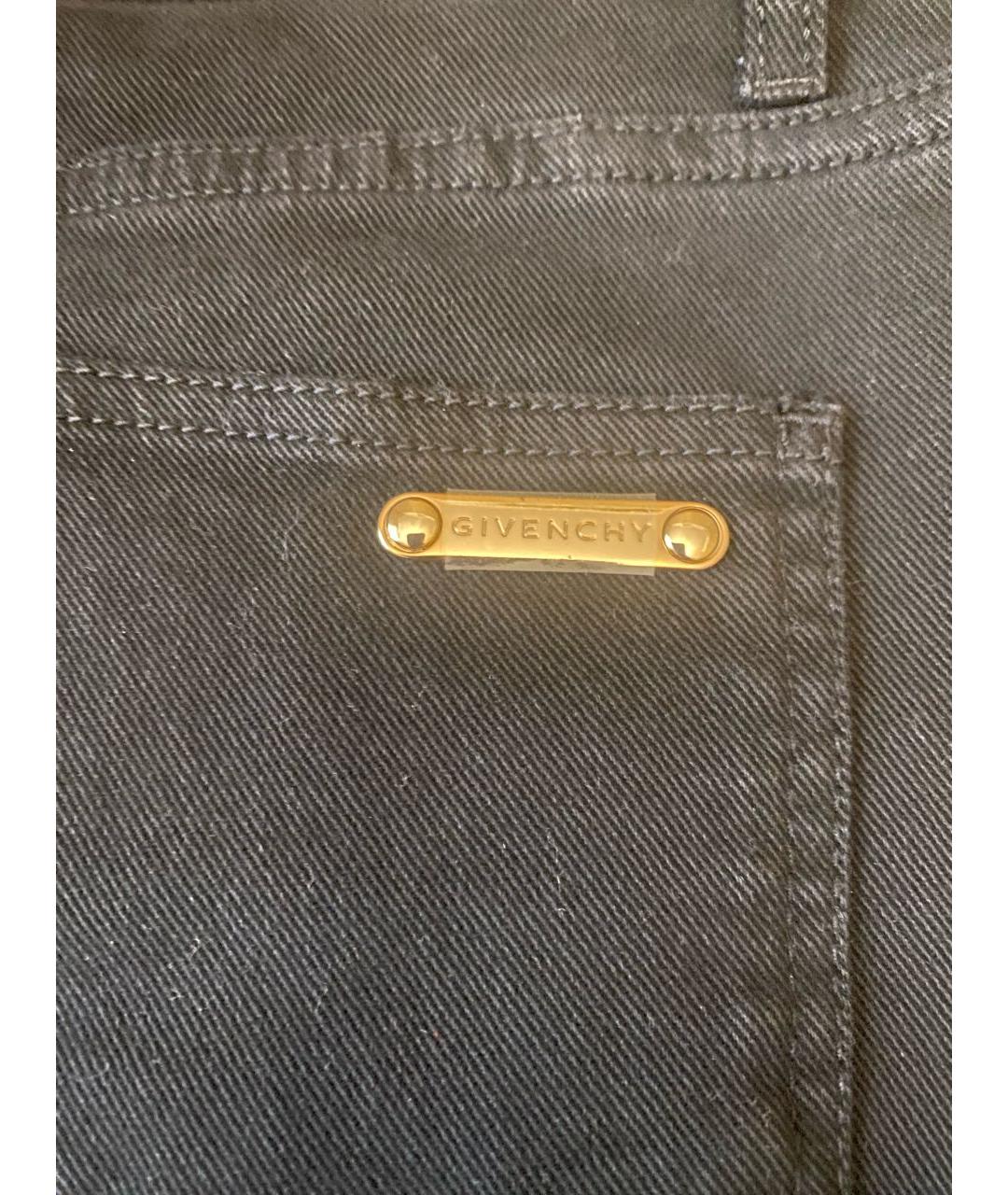 GIVENCHY Черные хлопко-эластановые джинсы слим, фото 7