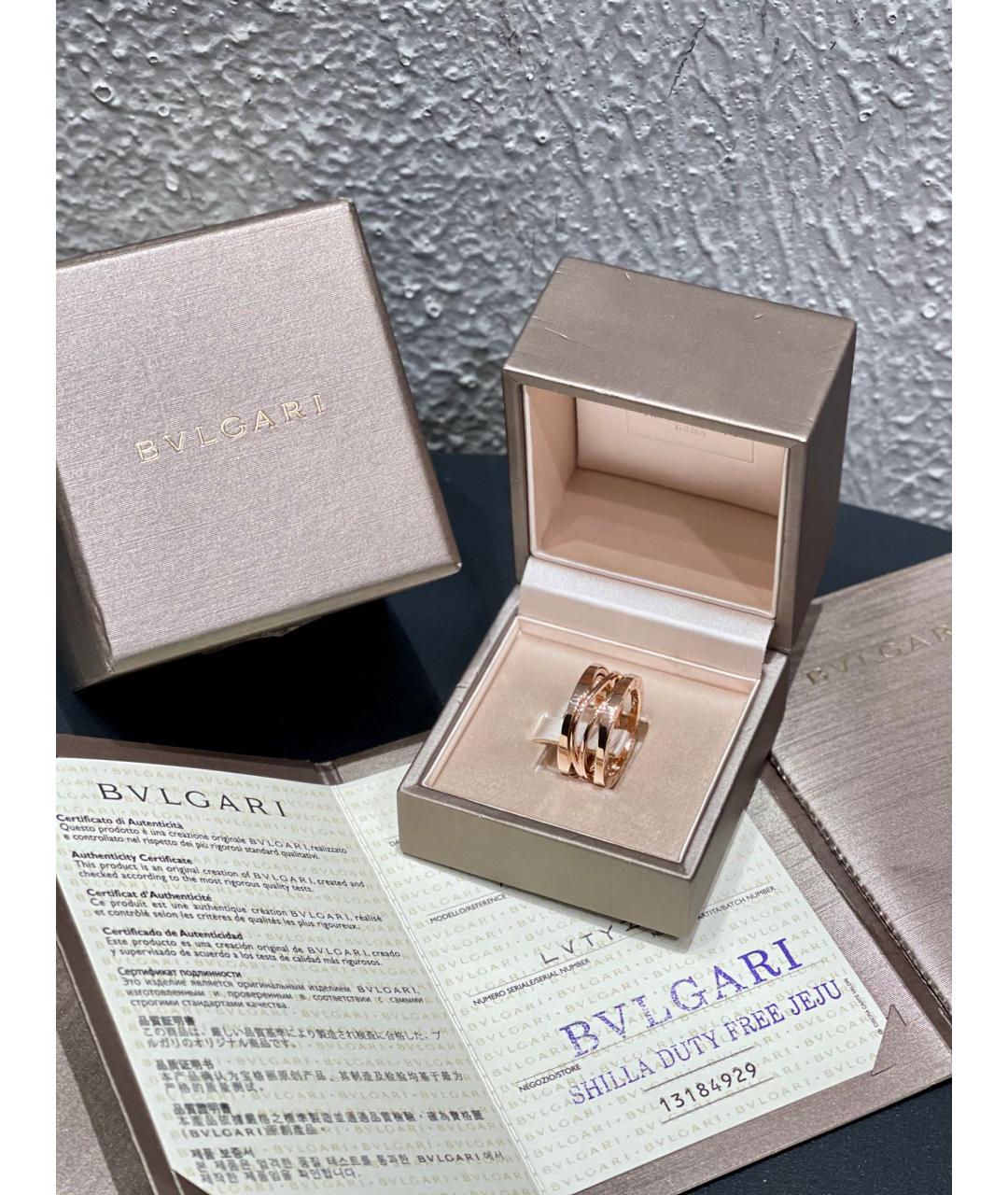 BVLGARI Золотое кольцо из розового золота, фото 8