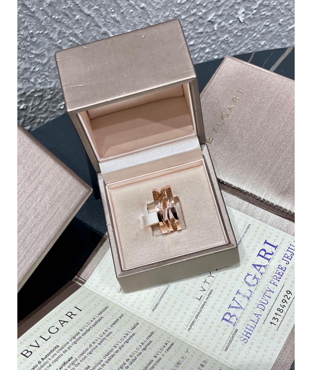 BVLGARI Золотое кольцо из розового золота, фото 2