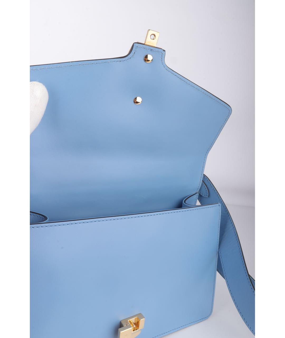 GUCCI Голубая кожаная сумка через плечо, фото 6