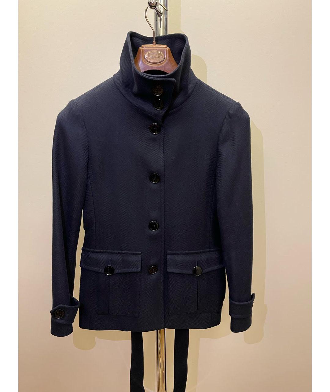 KITON Темно-синее кашемировое пальто, фото 5