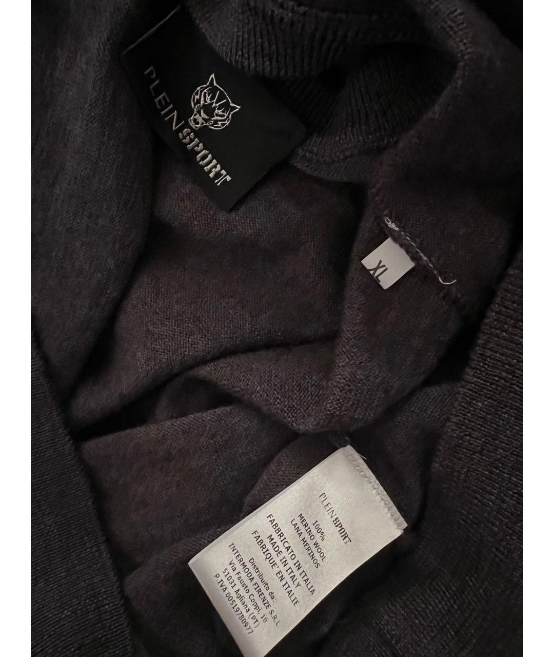 PLEIN SPORT Серый шерстяной джемпер / свитер, фото 3