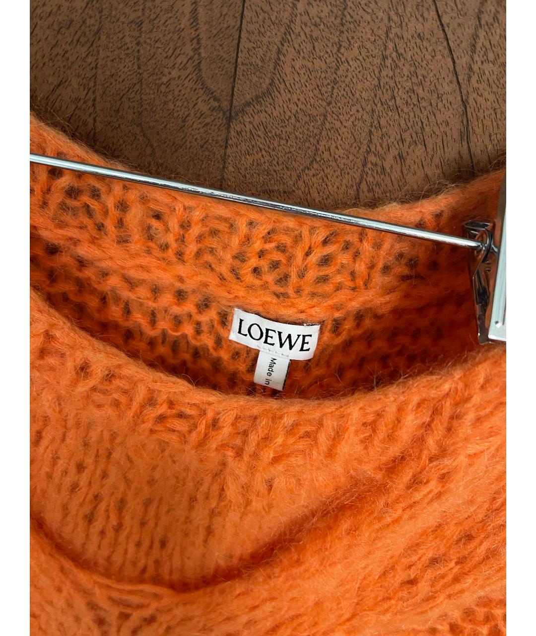 LOEWE Оранжевый шерстяной джемпер / свитер, фото 3