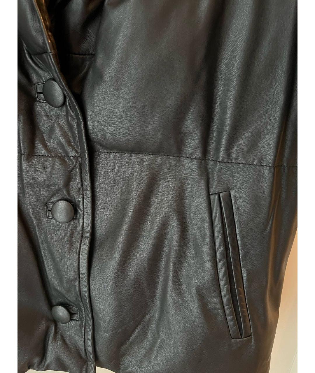 ISABEL MARANT ETOILE Черная кожаная куртка, фото 4