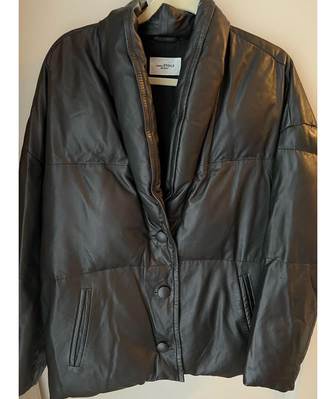 ISABEL MARANT ETOILE Черная кожаная куртка, фото 2