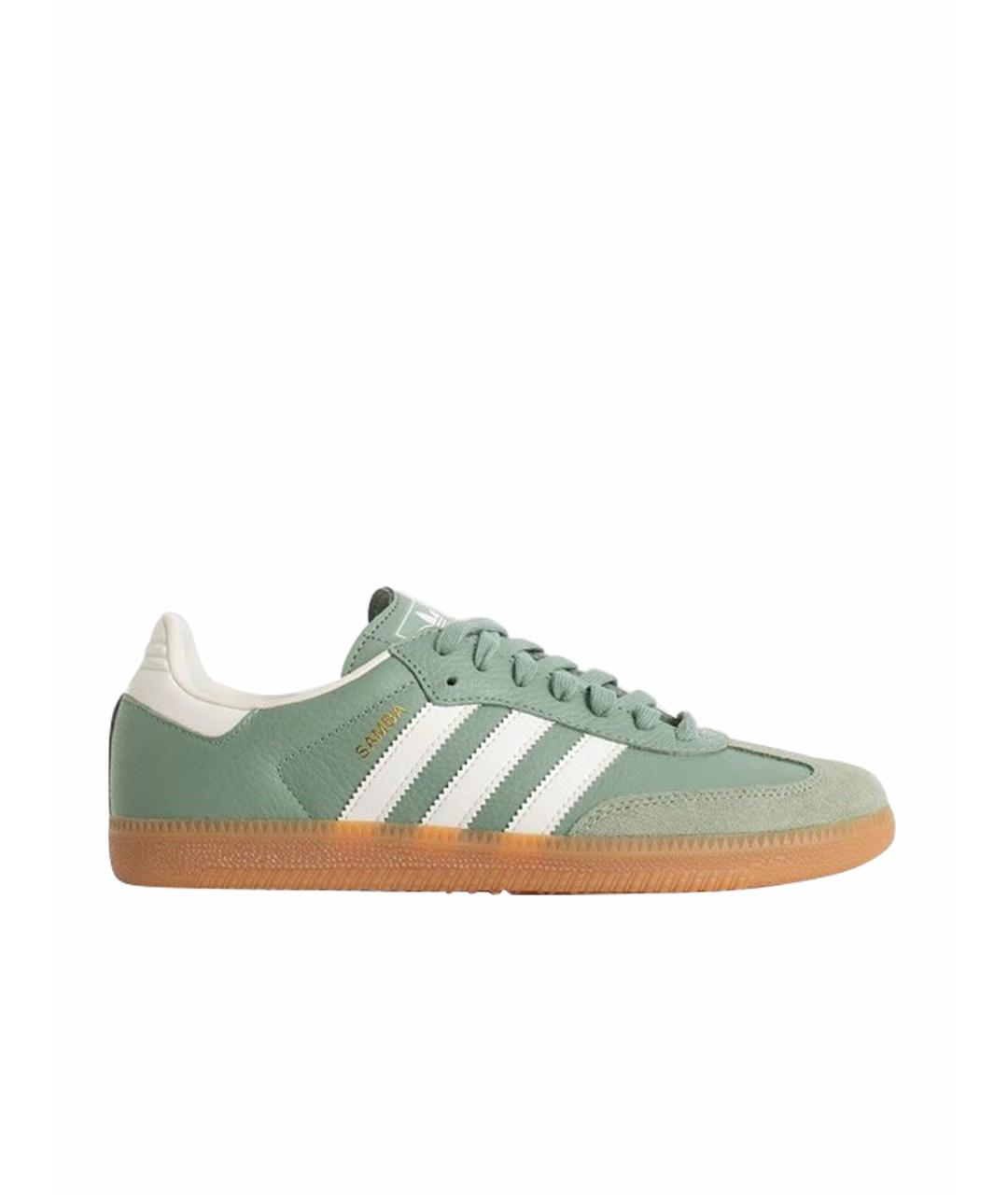 ADIDAS Зеленые кожаные кроссовки Samba для женщин – купить в интернет ...