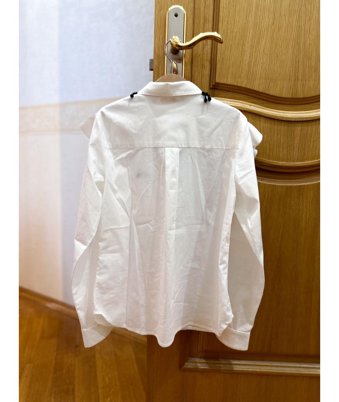 Nº21 KIDS Белая хлопковая рубашка/блузка, фото 3