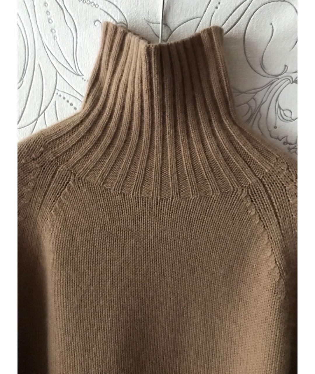 'S MAX MARA Коричневый шерстяной джемпер / свитер, фото 4