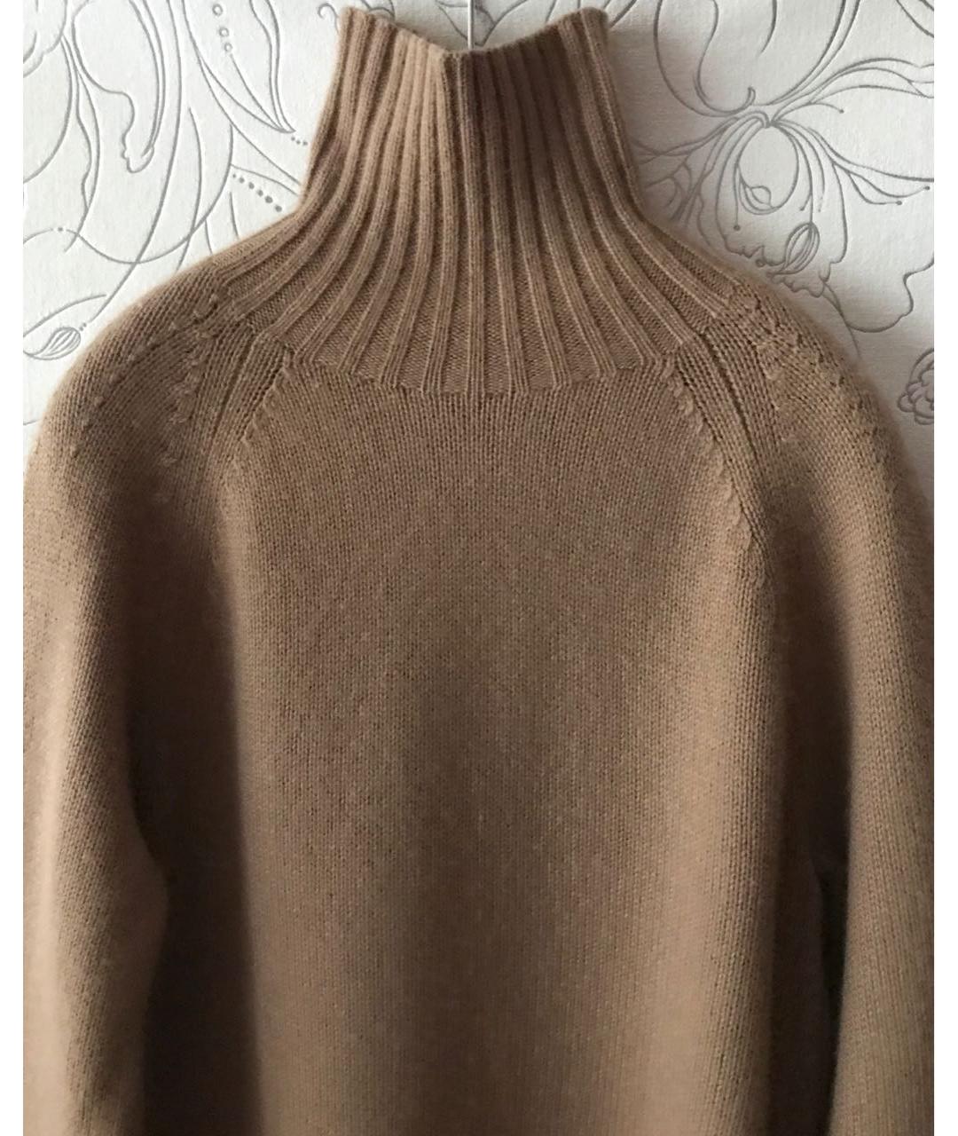 'S MAX MARA Коричневый шерстяной джемпер / свитер, фото 5