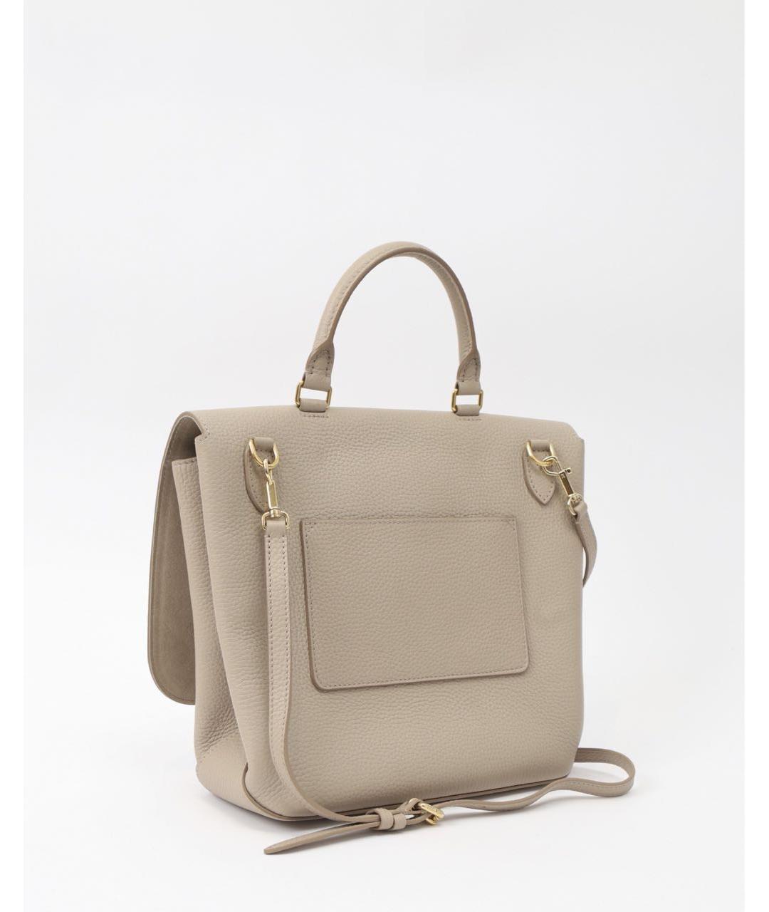 LOUIS VUITTON Серая кожаная сумка тоут, фото 4