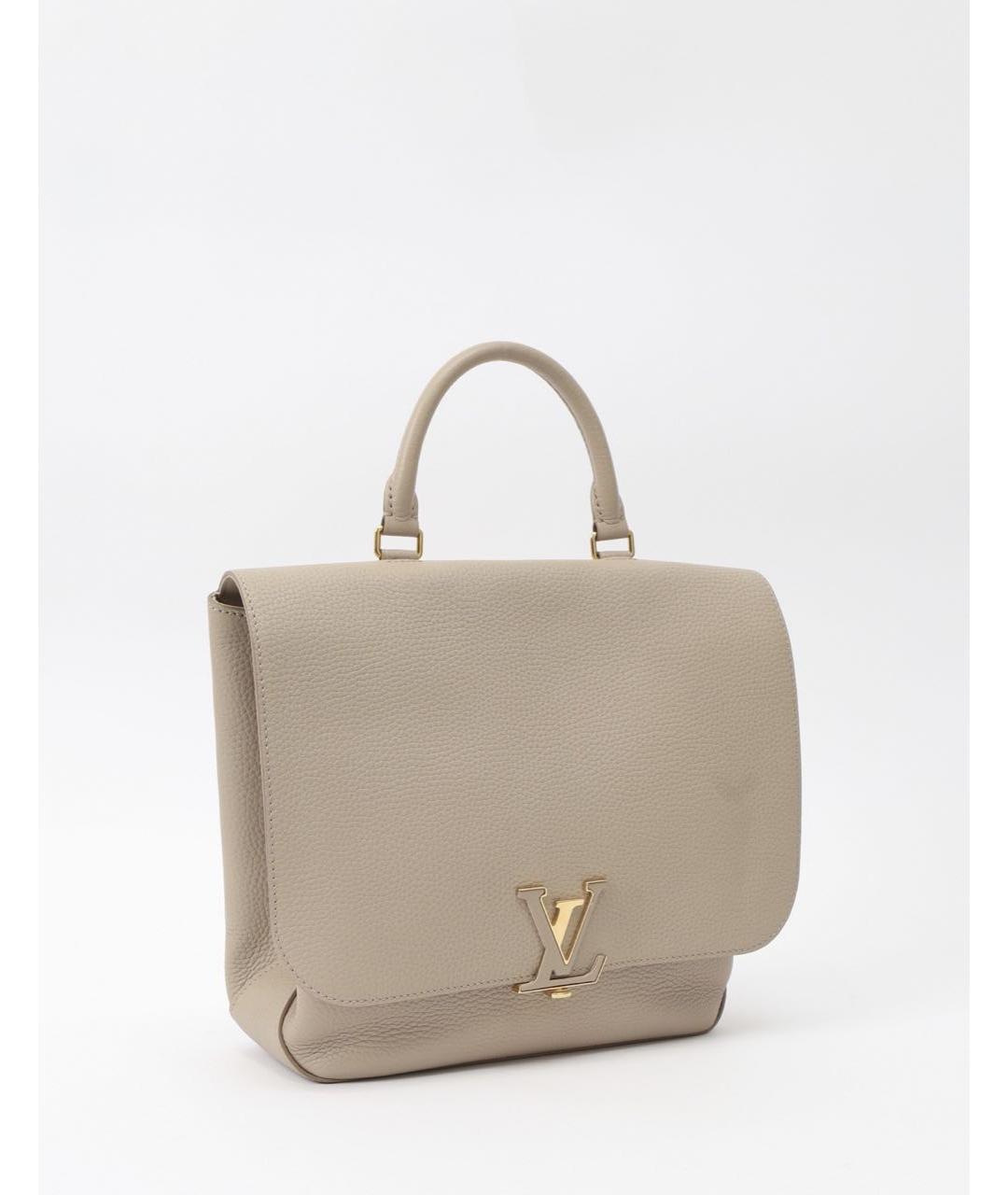 LOUIS VUITTON Серая кожаная сумка тоут, фото 3