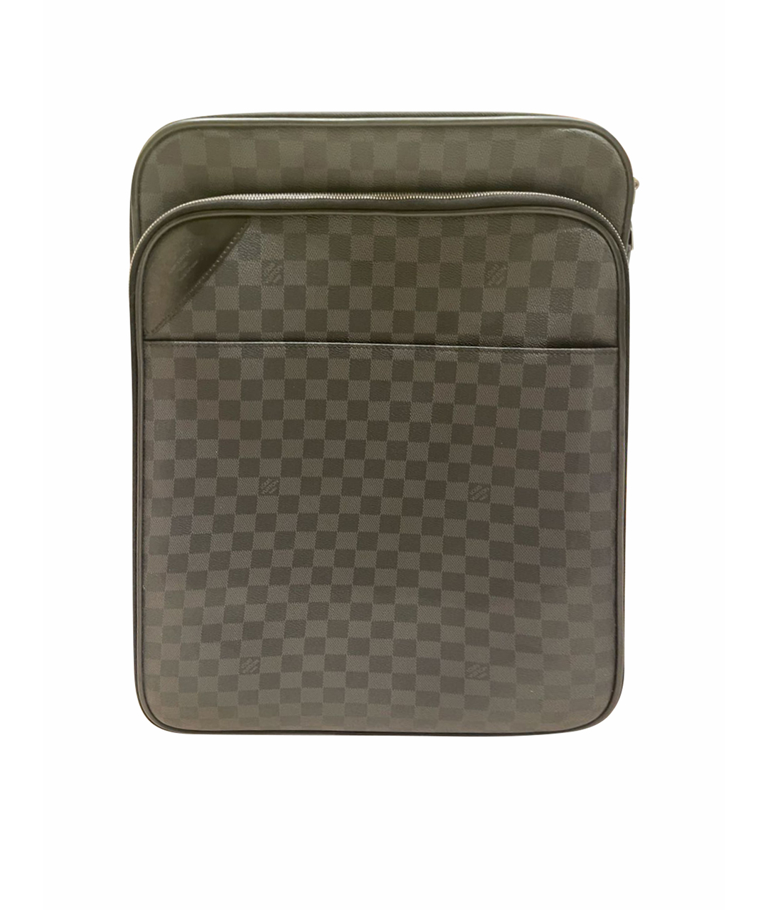 LOUIS VUITTON PRE-OWNED Серый кожаный чемодан, фото 1
