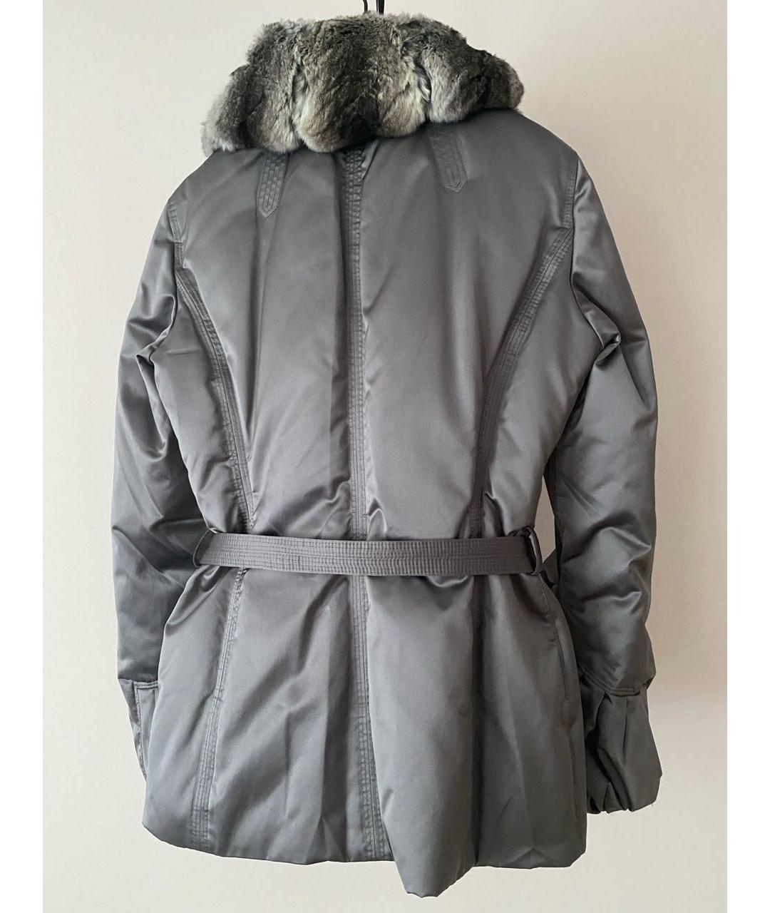 ROBERTO CAVALLI Серый пуховик, фото 2