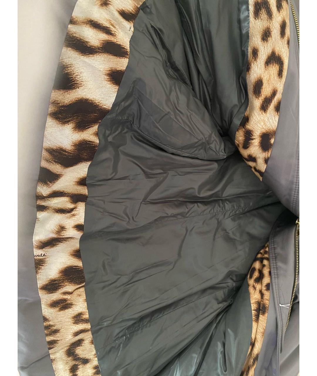 ROBERTO CAVALLI Серый пуховик, фото 5