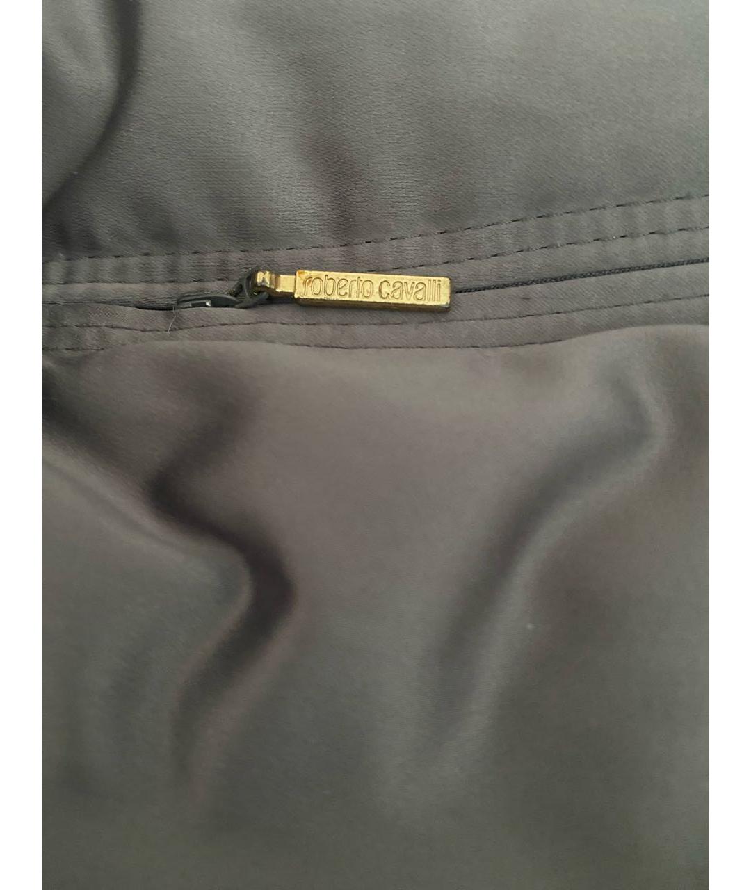 ROBERTO CAVALLI Серый пуховик, фото 4