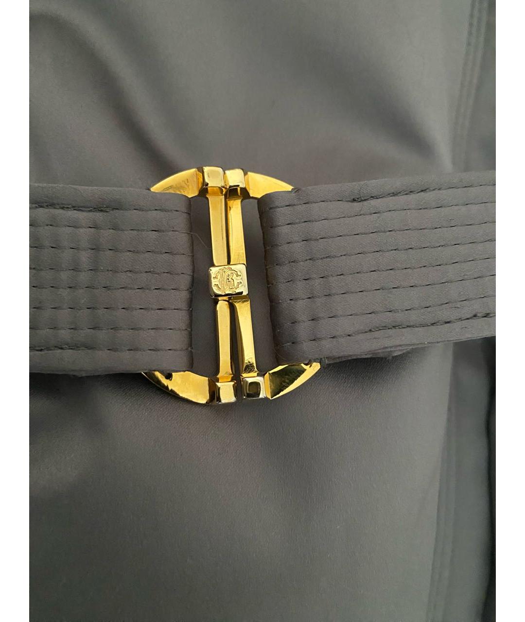 ROBERTO CAVALLI Серый пуховик, фото 3