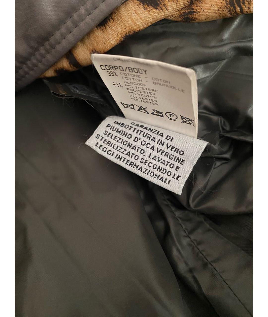 ROBERTO CAVALLI Серый пуховик, фото 8