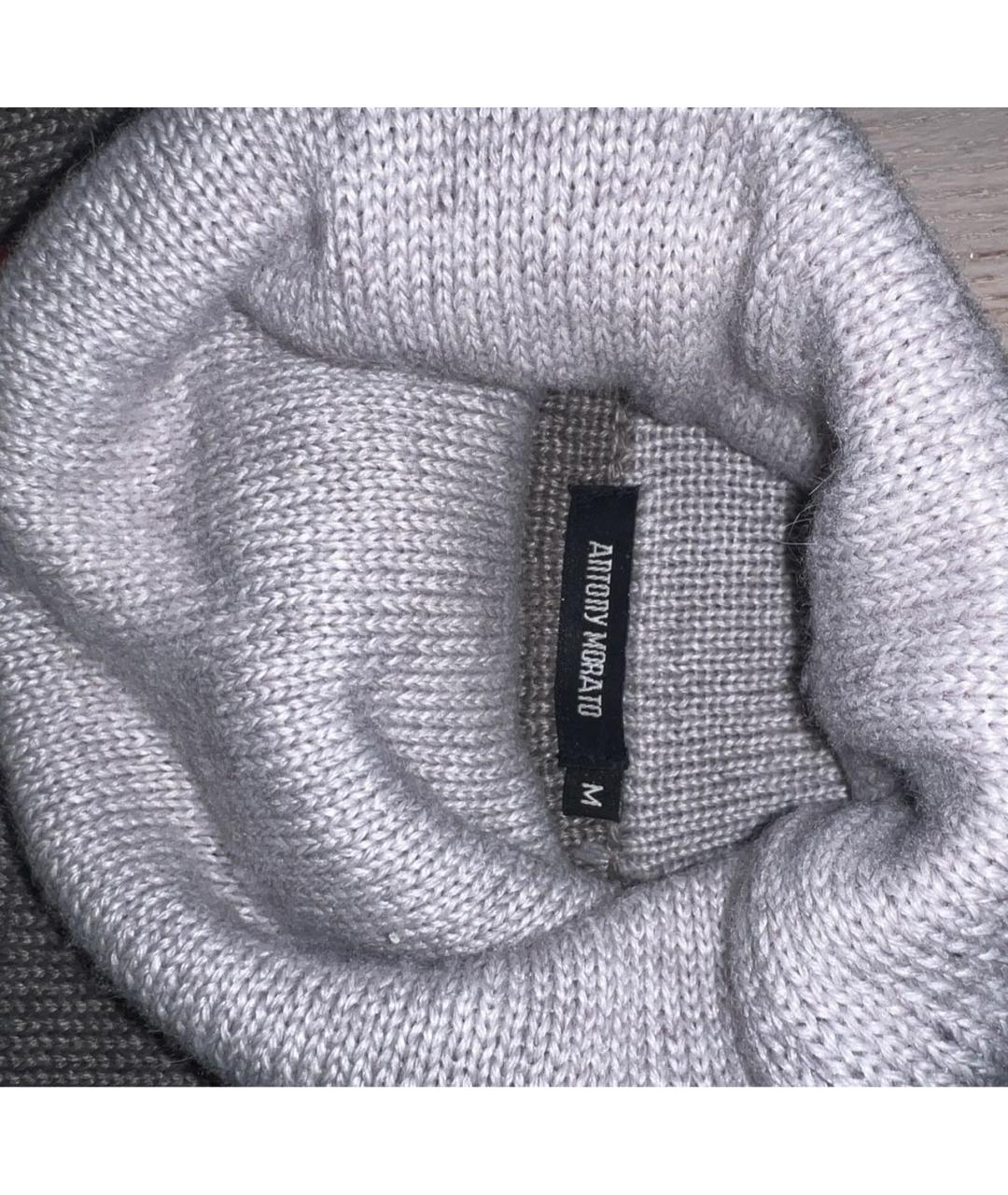 ANTONY MORATO Серый шерстяной джемпер / свитер, фото 3