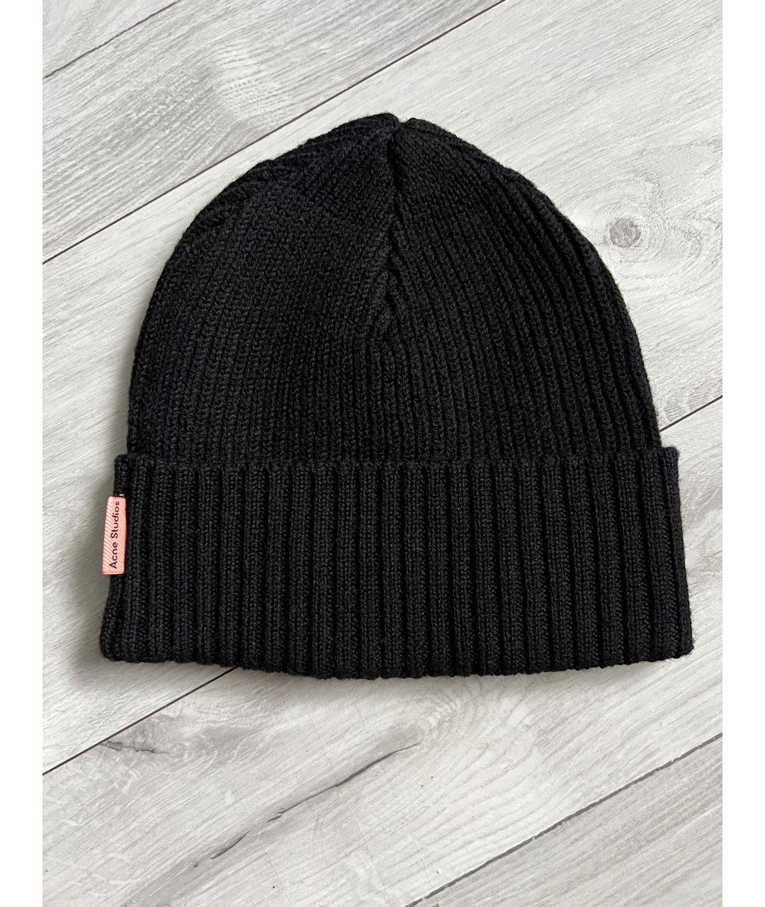 ACNE STUDIOS Черная шерстяная шапка, фото 4