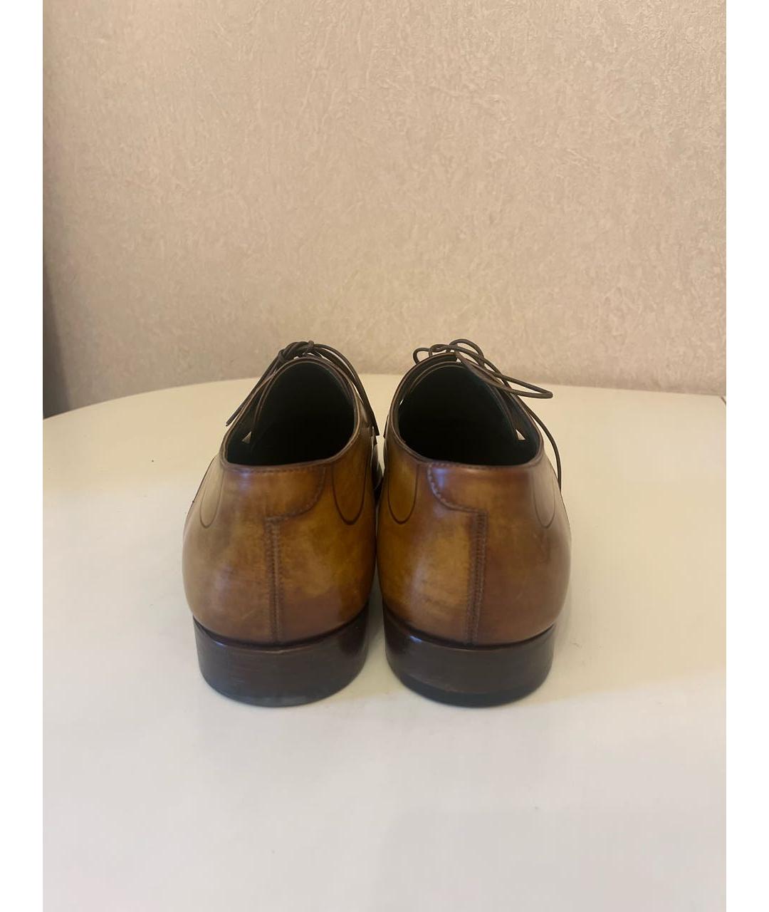 BERLUTI Бежевые кожаные туфли, фото 3