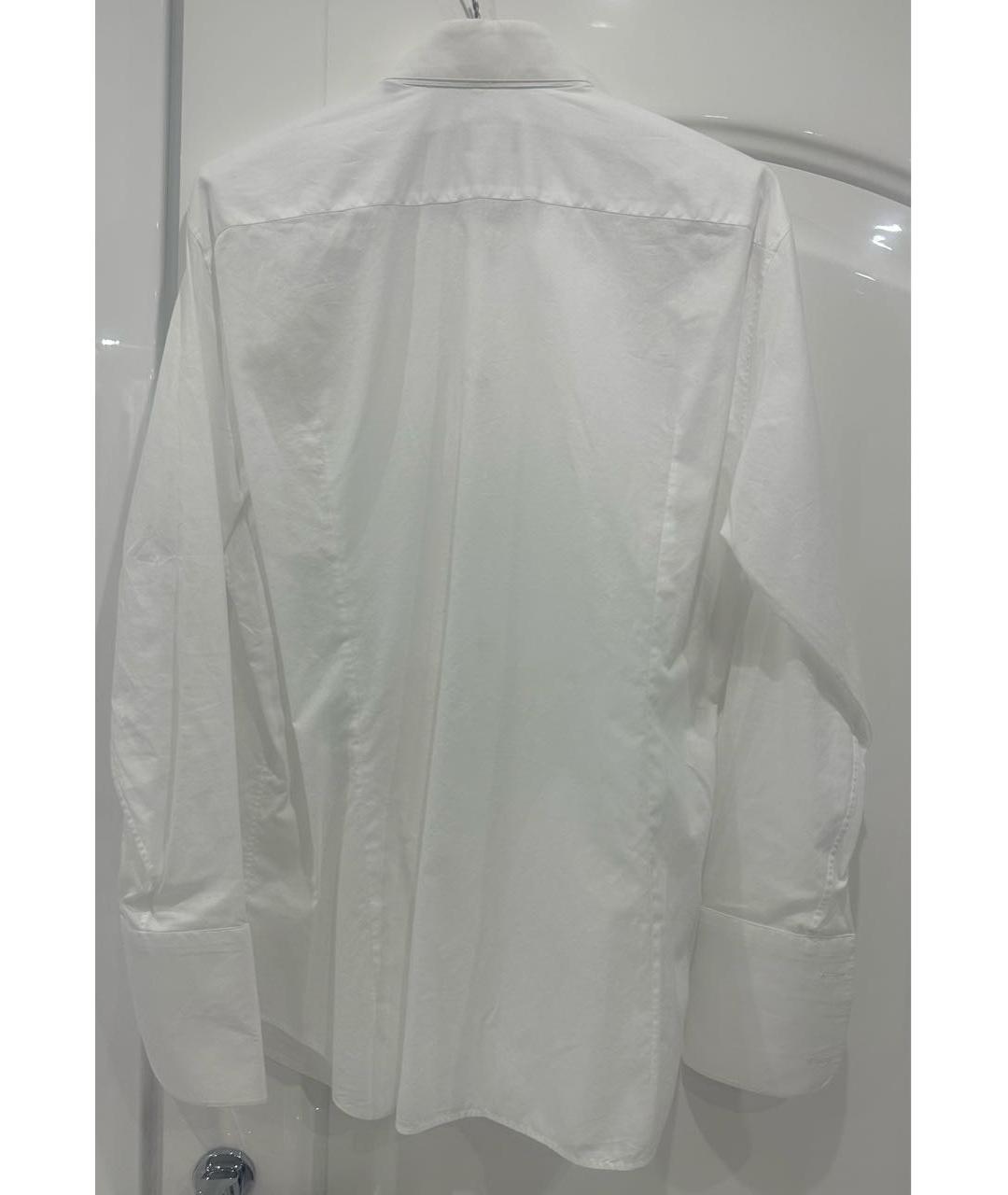 GIORGIO ARMANI Белая хлопковая классическая рубашка, фото 5
