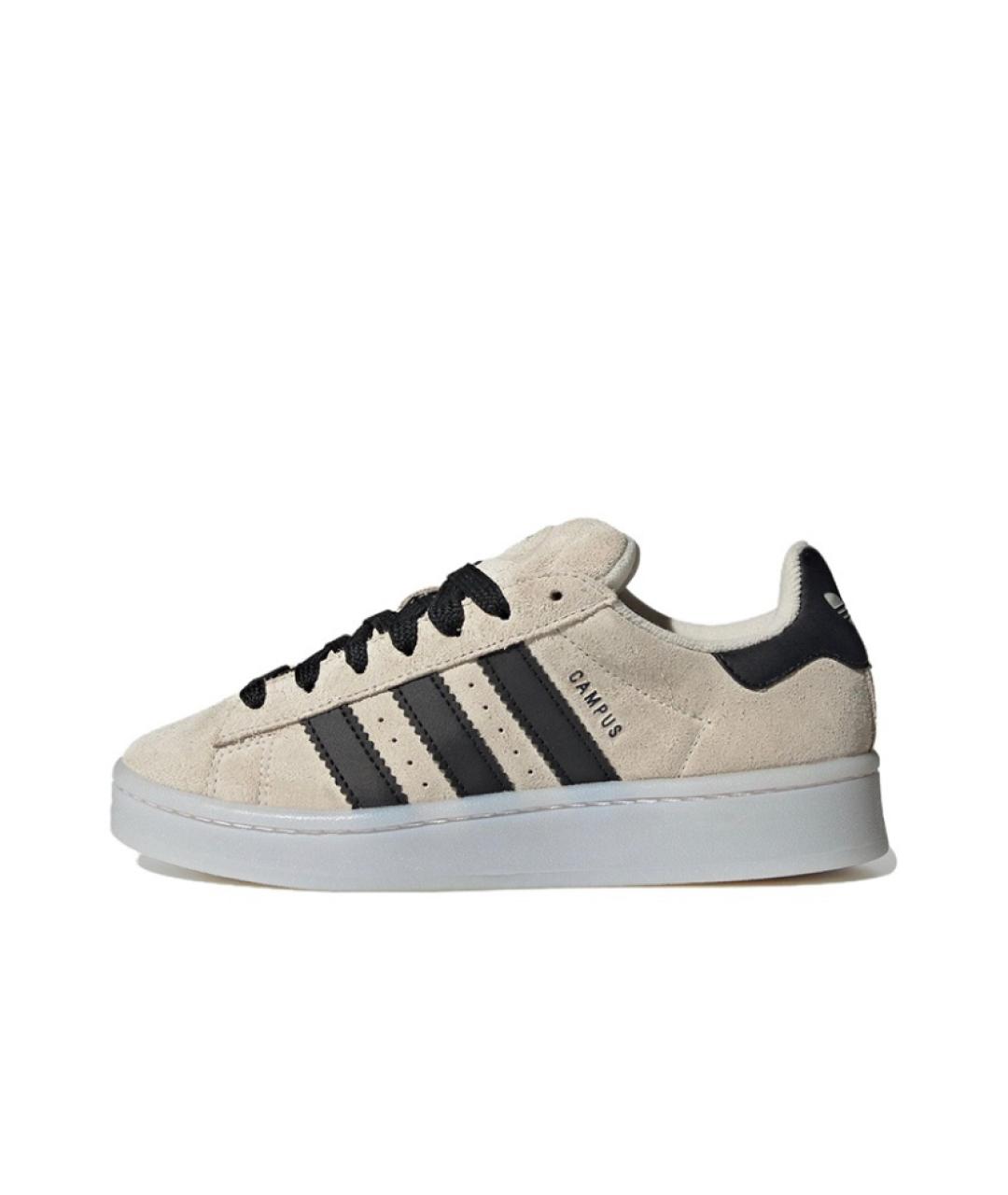 ADIDAS Бежевые замшевые кроссовки, фото 3