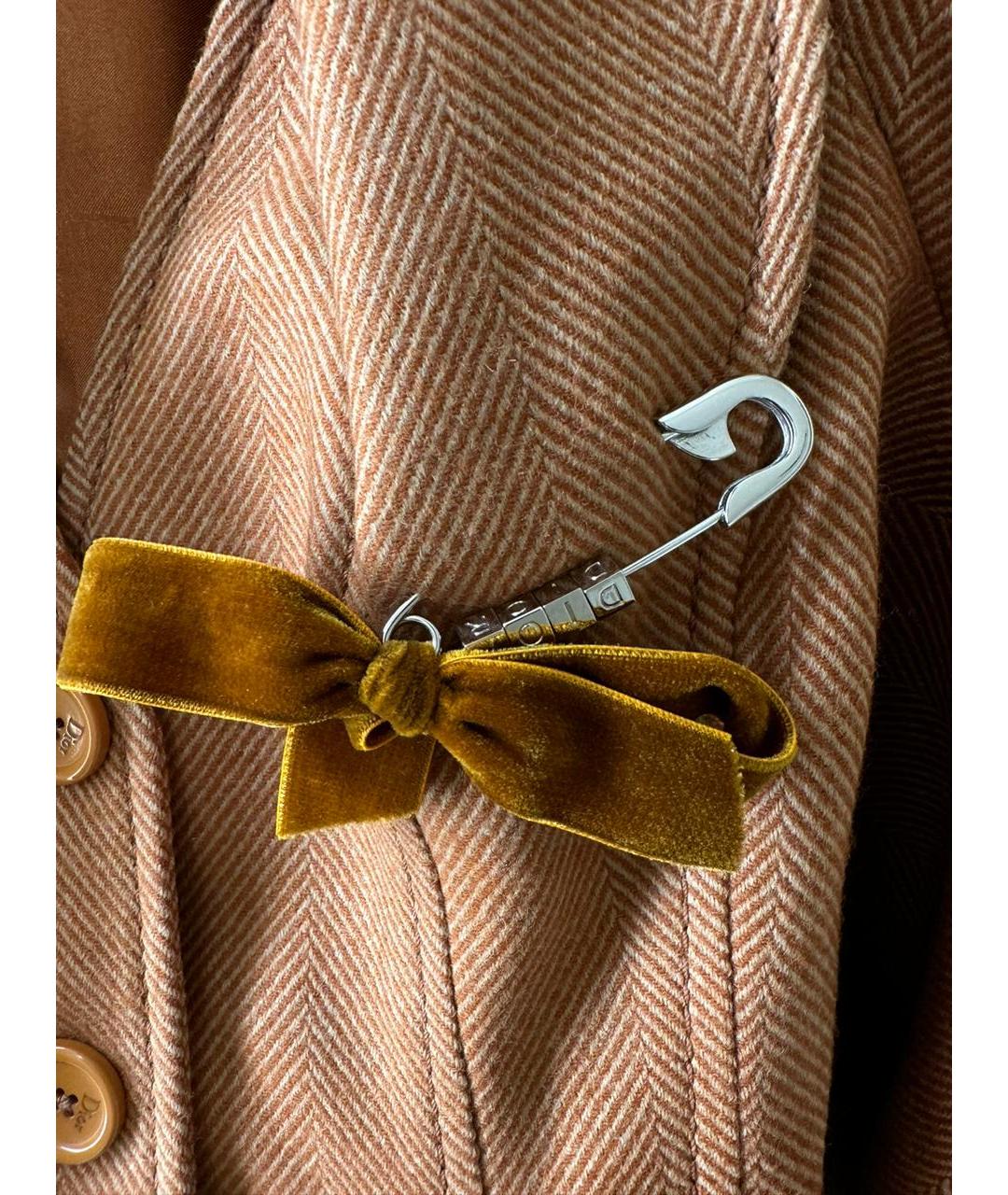 CHRISTIAN DIOR PRE-OWNED Коричневый шерстяной жакет/пиджак, фото 3