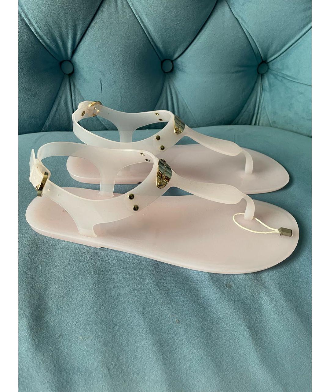 MICHAEL KORS Розовые синтетические сандалии, фото 6