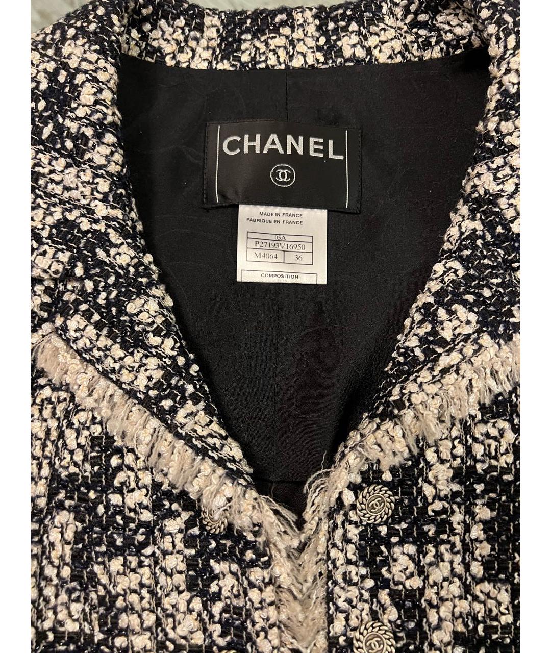 CHANEL Мульти твидовый жакет/пиджак, фото 3
