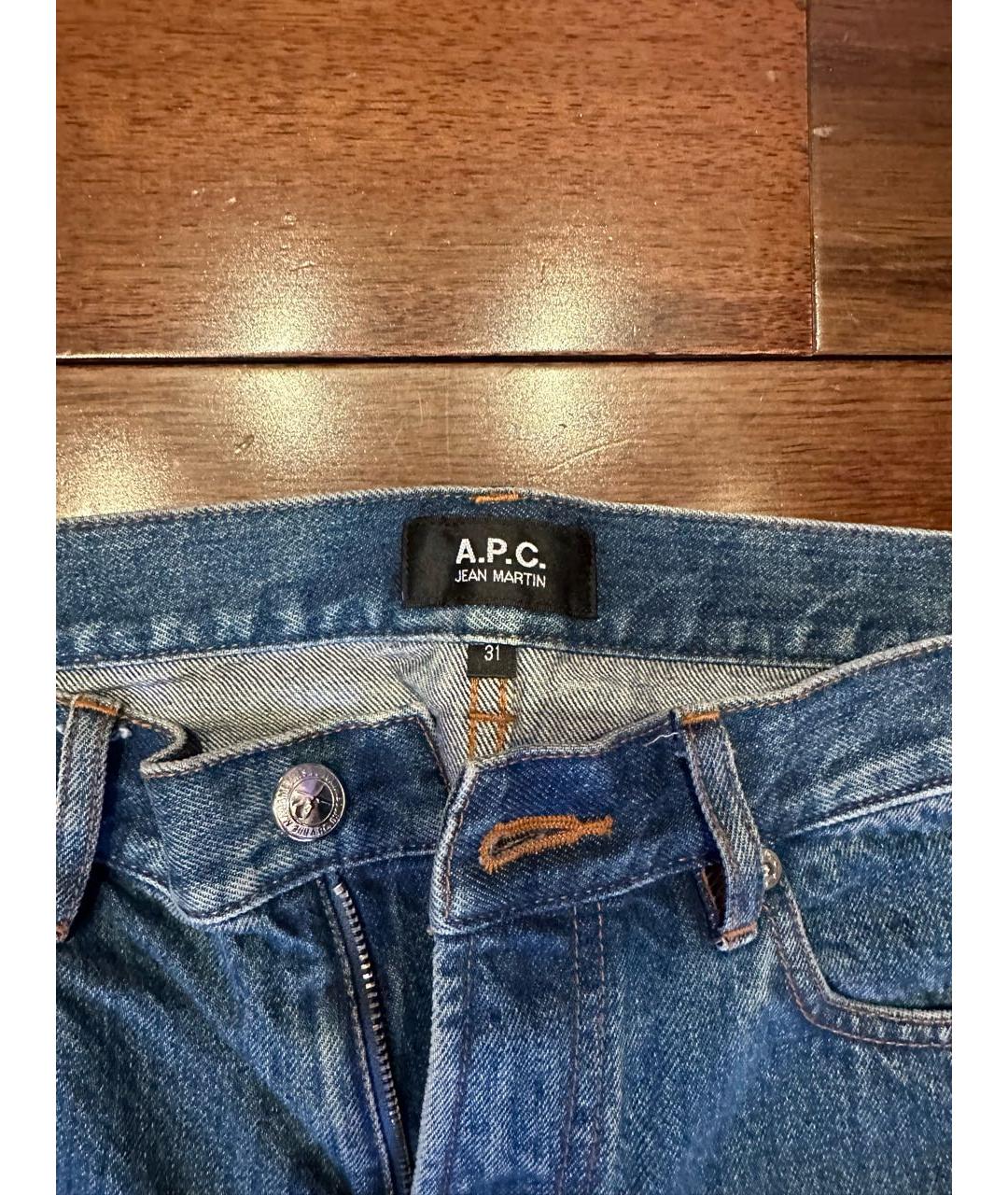A.P.C. Синие прямые джинсы, фото 3