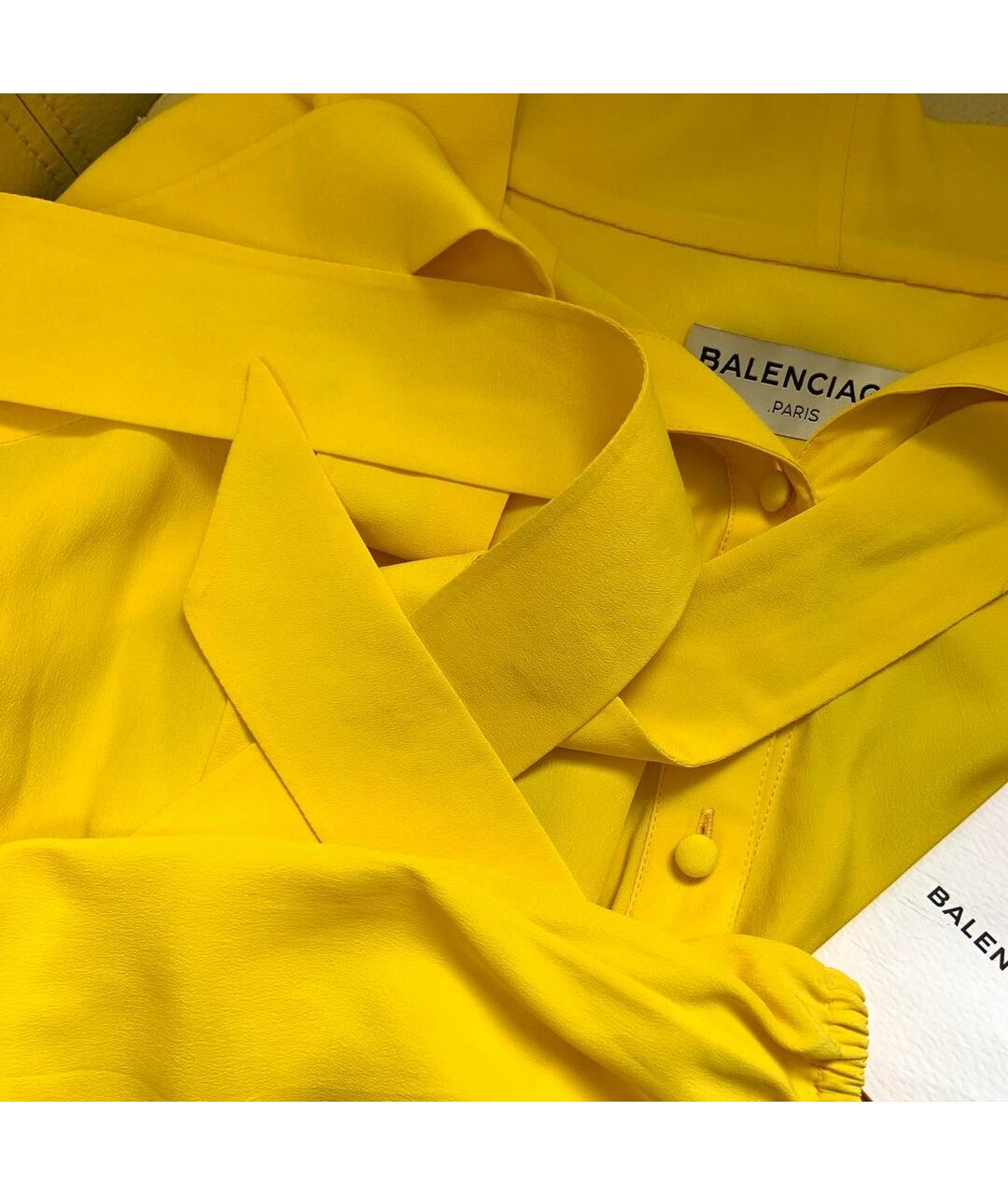 BALENCIAGA Желтая рубашка, фото 2