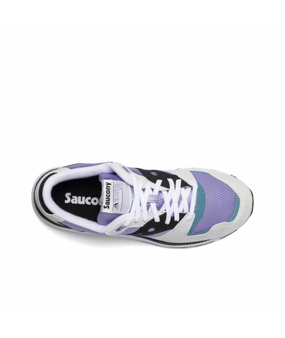 SAUCONY Фиолетовые низкие кроссовки / кеды из искусственной кожи, фото 4
