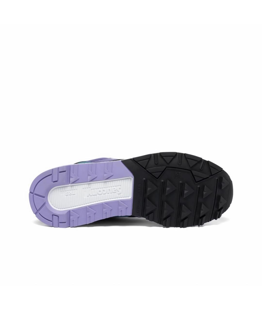 SAUCONY Фиолетовые низкие кроссовки / кеды из искусственной кожи, фото 5