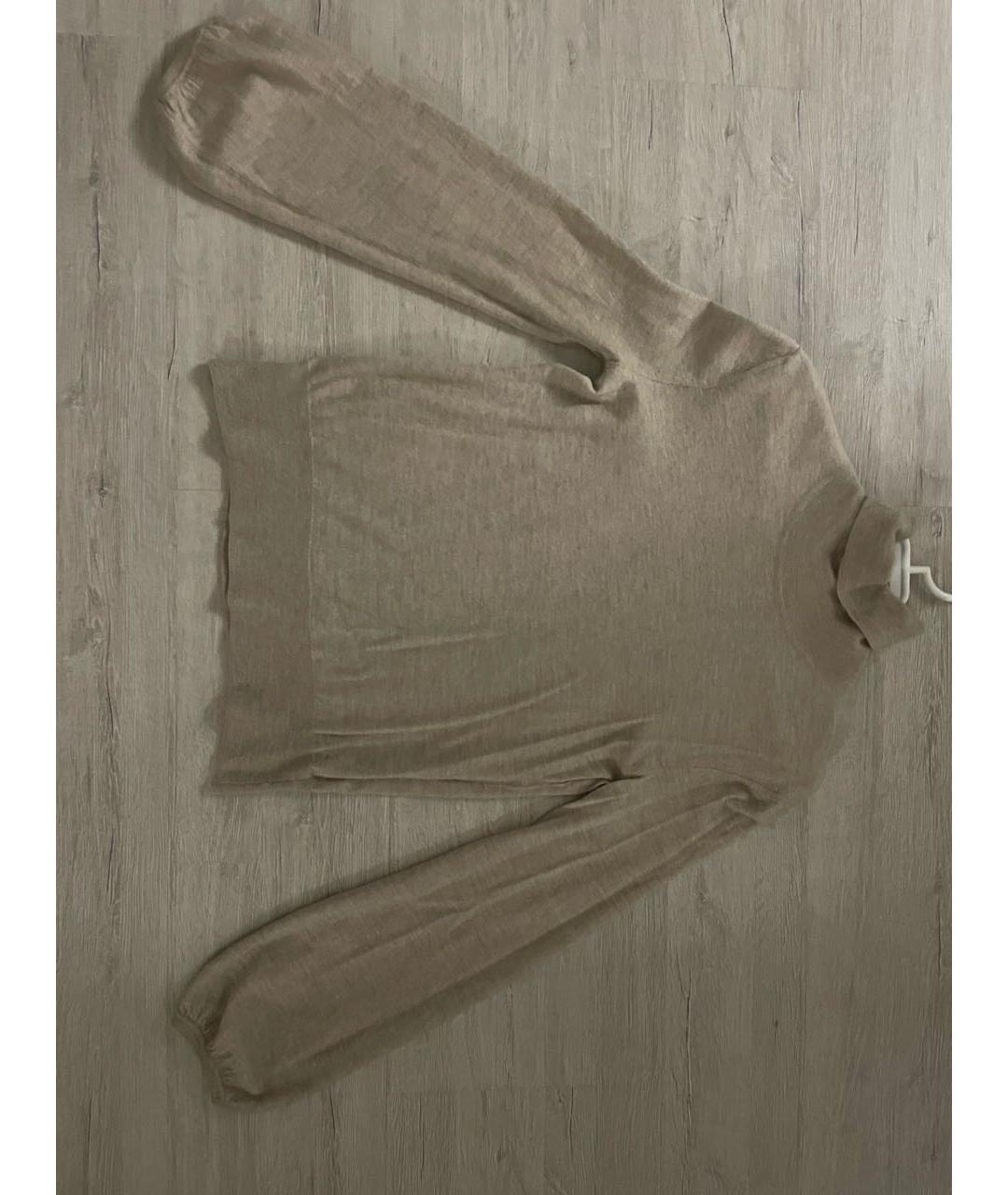 HERMES PRE-OWNED Бежевый кашемировый джемпер / свитер, фото 9