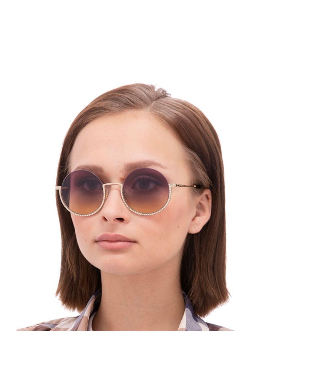 MIU MIU Мульти металлические солнцезащитные очки, фото 4