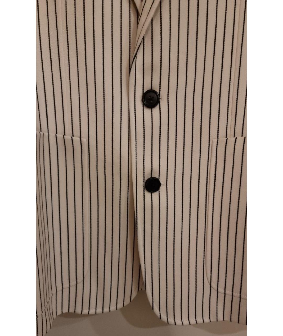 CELINE Белый хлопковый жакет/пиджак, фото 4