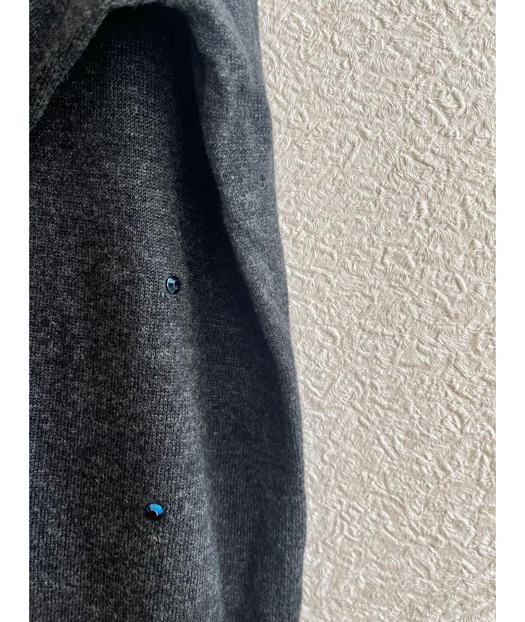 MARC CAIN Антрацитовый шерстяной джемпер / свитер, фото 4