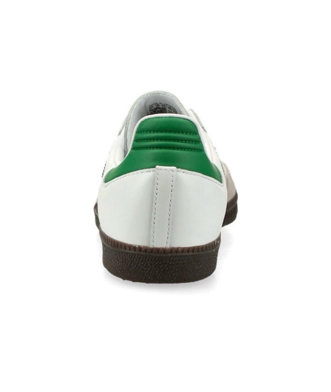 ADIDAS Зеленые кожаные низкие кроссовки / кеды, фото 4