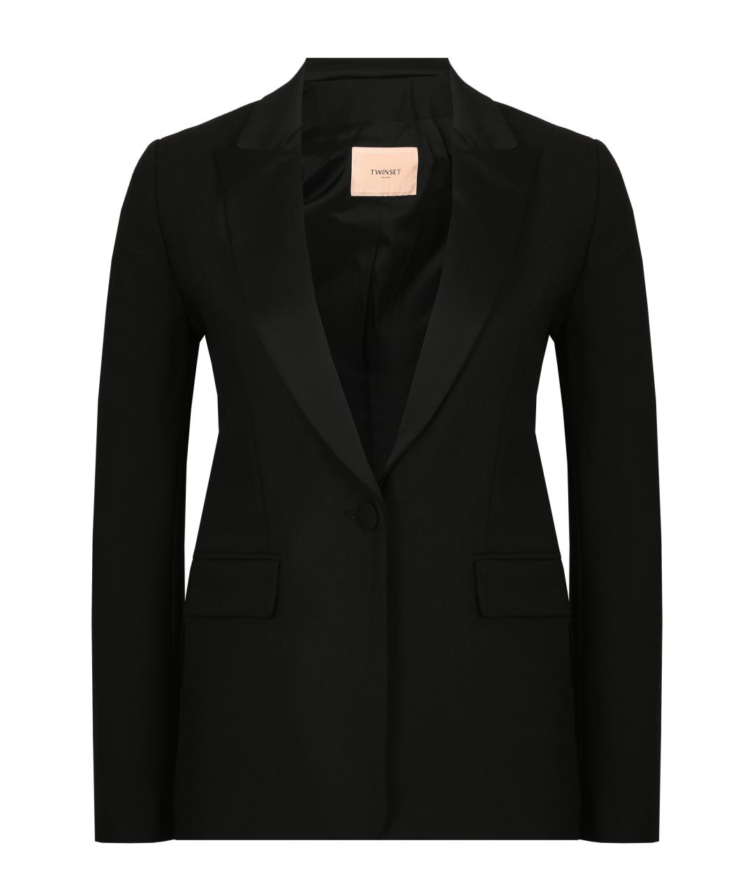 TWIN-SET Черный жакет/пиджак, фото 1