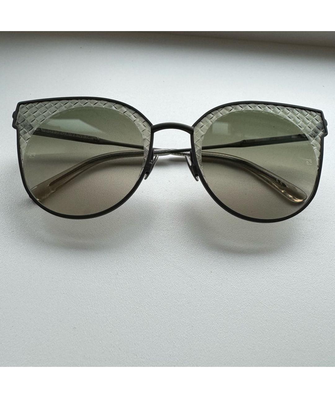 BOTTEGA VENETA Зеленые солнцезащитные очки, фото 3
