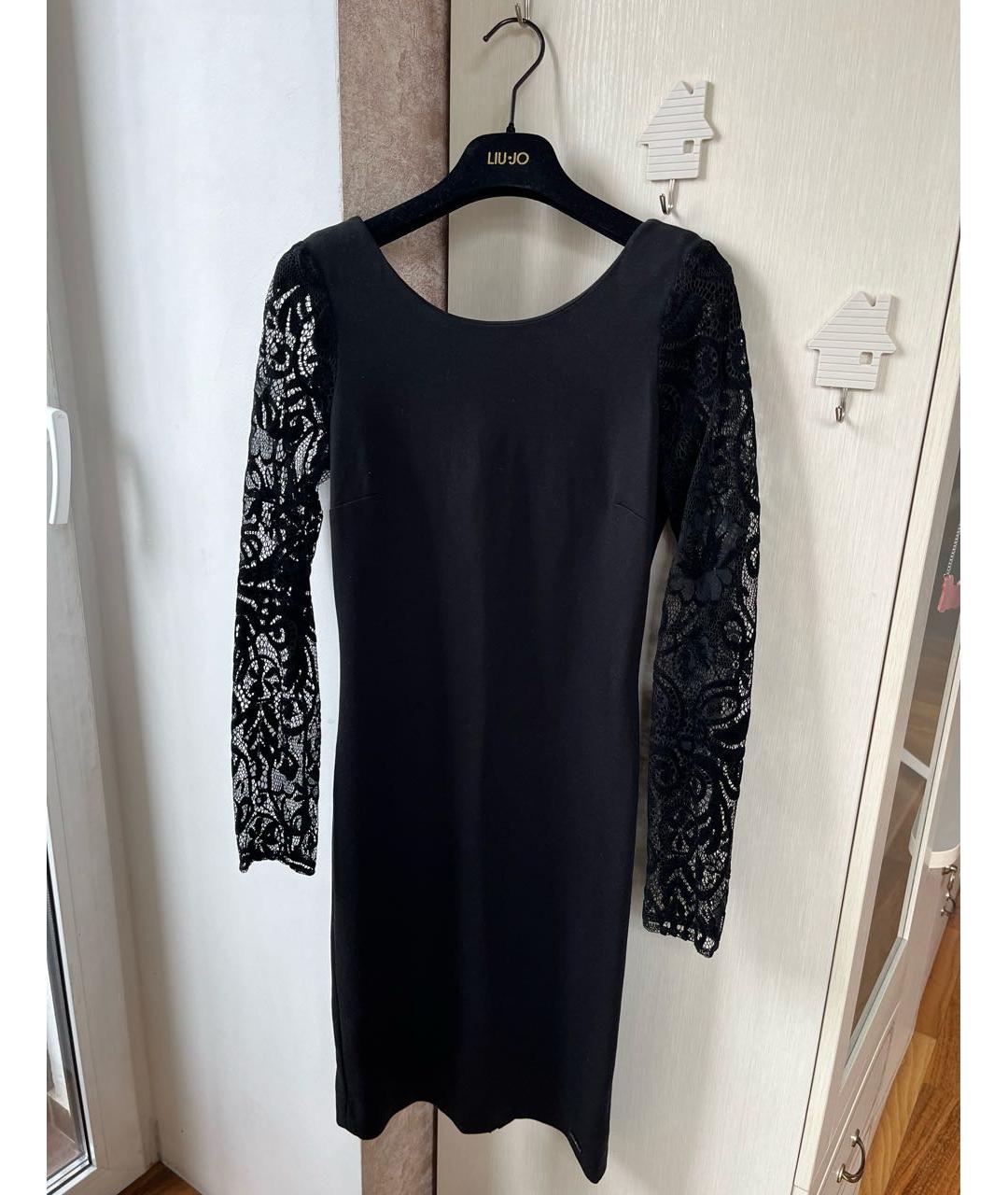 LIU JO Черное кружевное вечернее платье, фото 7