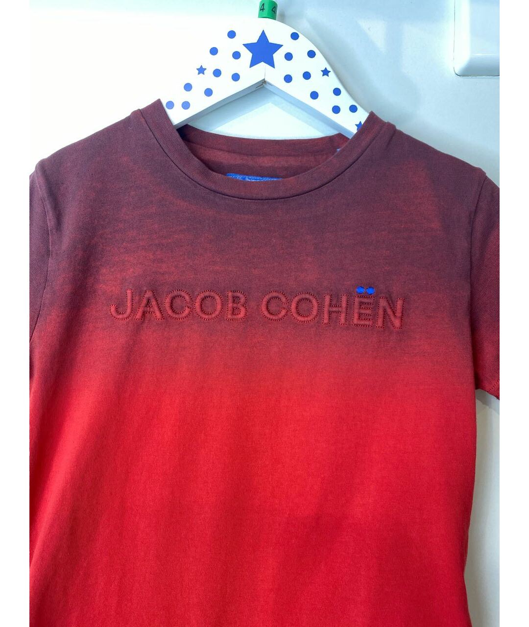 JACOB COHEN Красная хлопковая детская футболка, фото 3