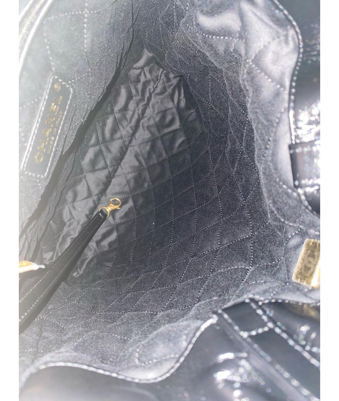 CHANEL Черный кожаный рюкзак, фото 4