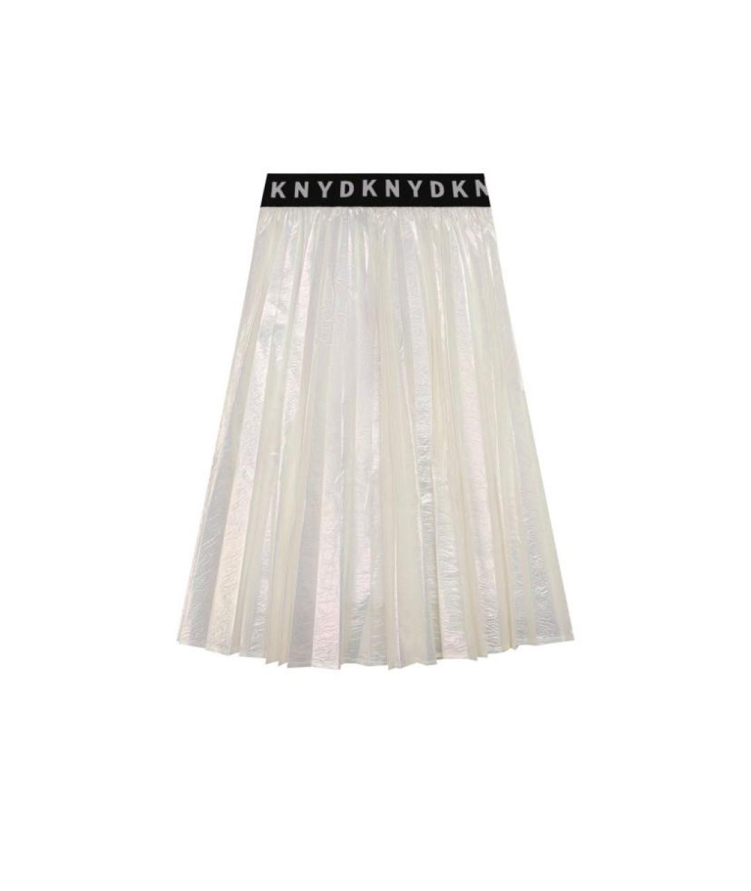 DKNY Белая полиэстеровая юбка, фото 9