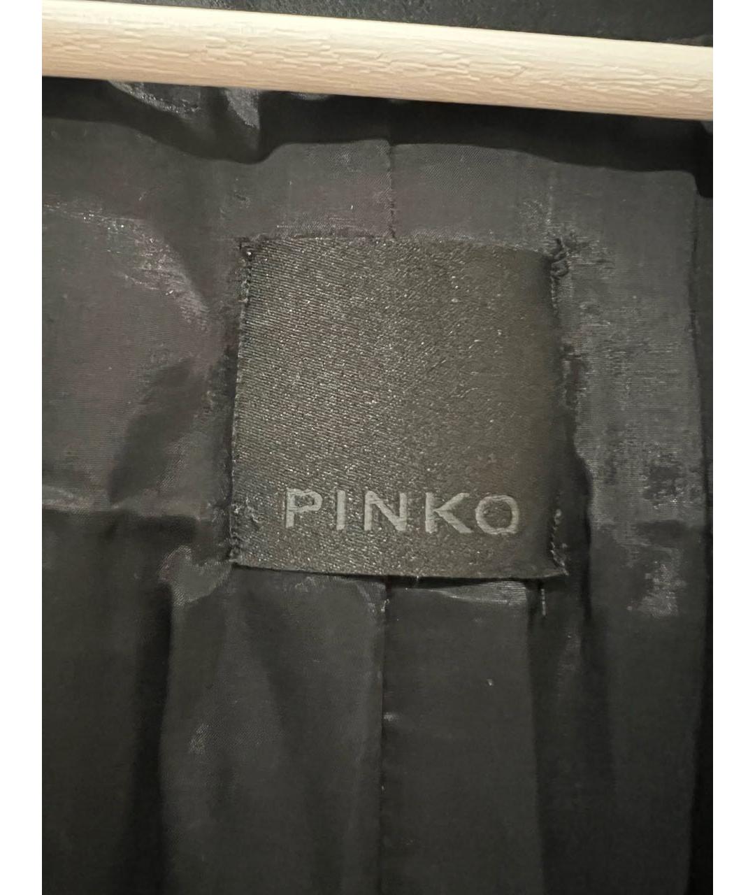PINKO Черный ацетатный жакет/пиджак, фото 6
