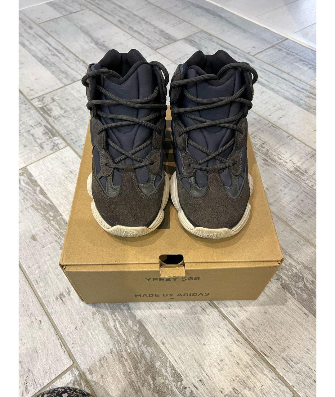 ADIDAS YEEZY Серые замшевые кроссовки, фото 2