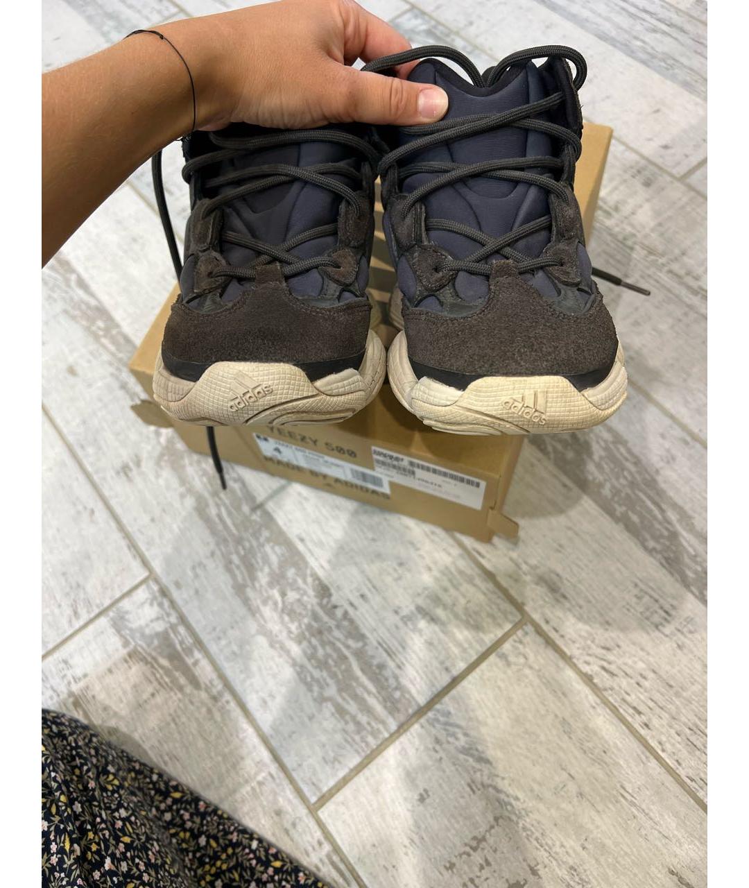 ADIDAS YEEZY Серые замшевые кроссовки, фото 7