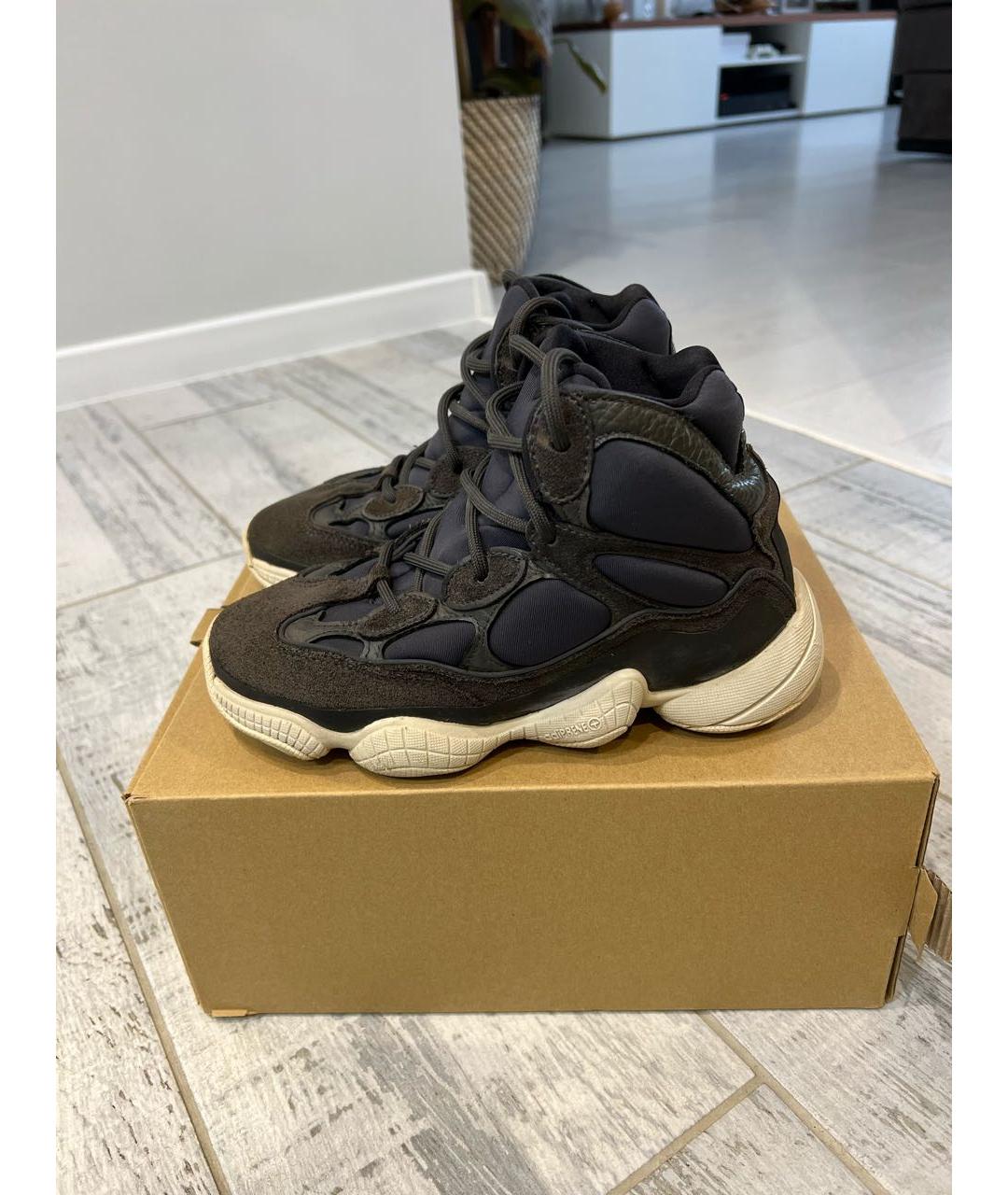 ADIDAS YEEZY Серые замшевые кроссовки, фото 8